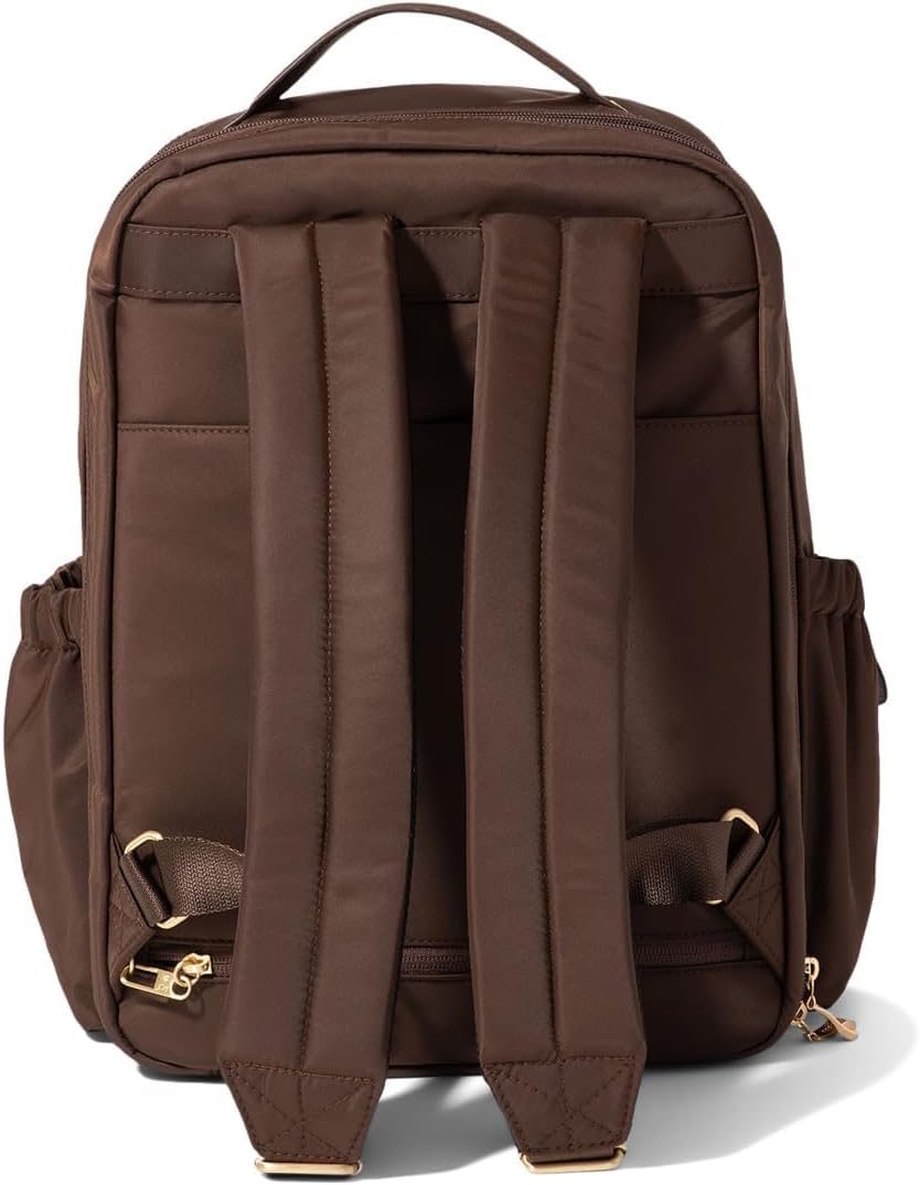 Baggallini Tribeca Expandable Laptop Backpack - 15'x11' Lightweight RFID Computer Bag for Work & Travel with Luggage Sleeve
