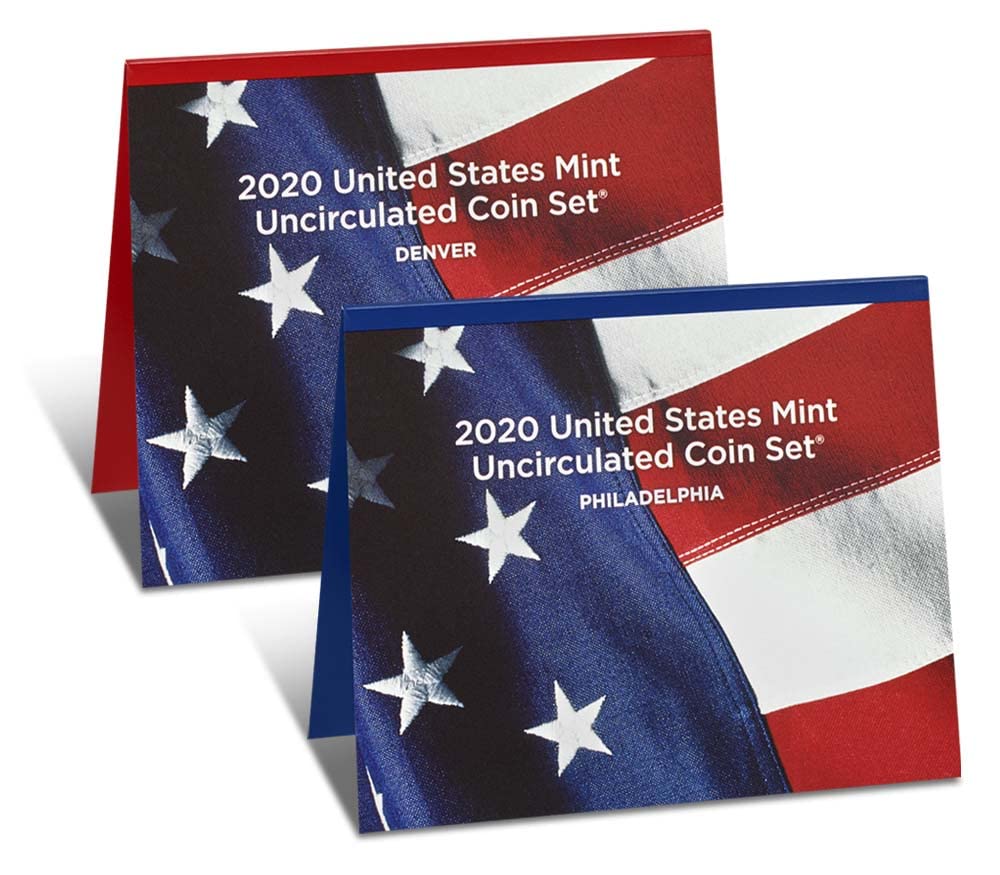 2020 Various Mint Marks Mint Set Rare Coin Set 2020 U.S. Mint Uncirculated 20 Coin Mint Set with CoA Mint State Uncirculated