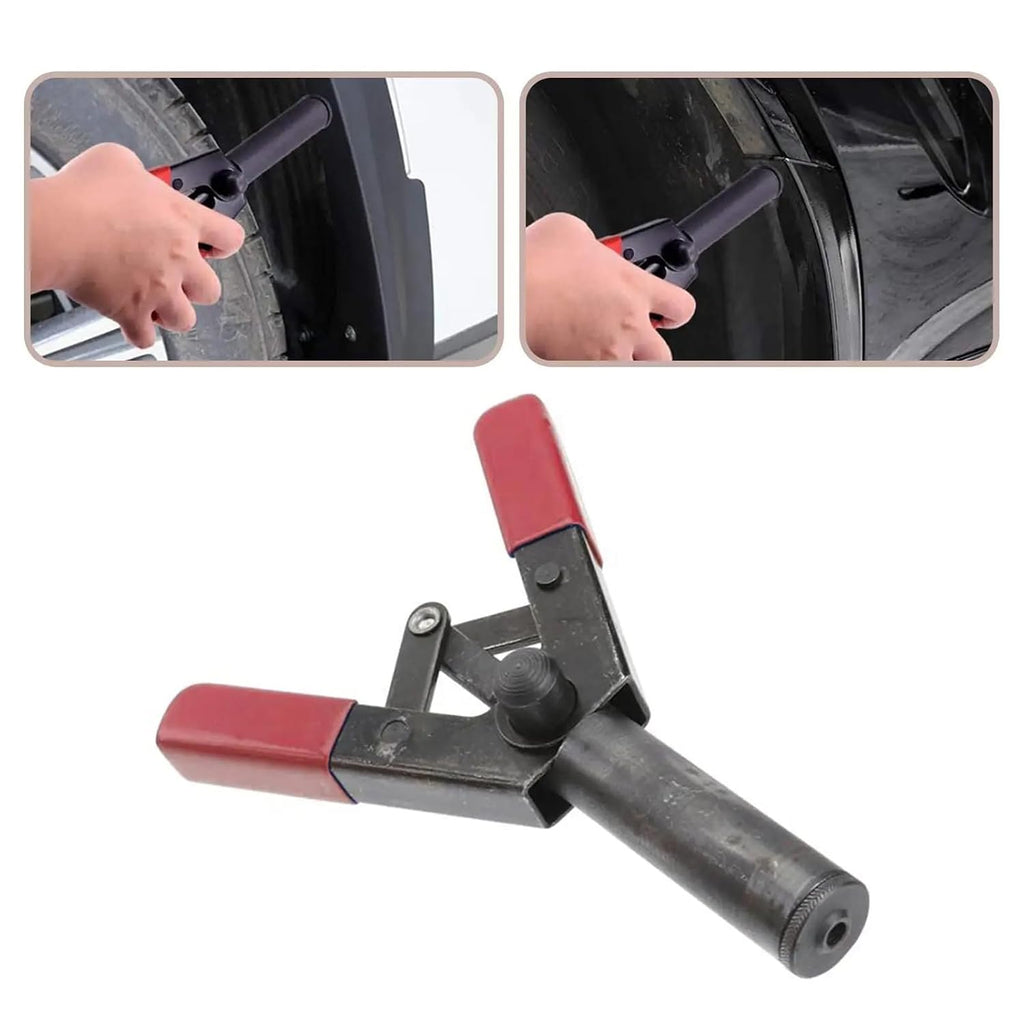 Plastic Rivet Gun 7 Inch Poly Hand Riveter Kit for Fastening Door Panels & Automotive Trim with 40 Pieces of Plastic POM Ri O8U1, Black