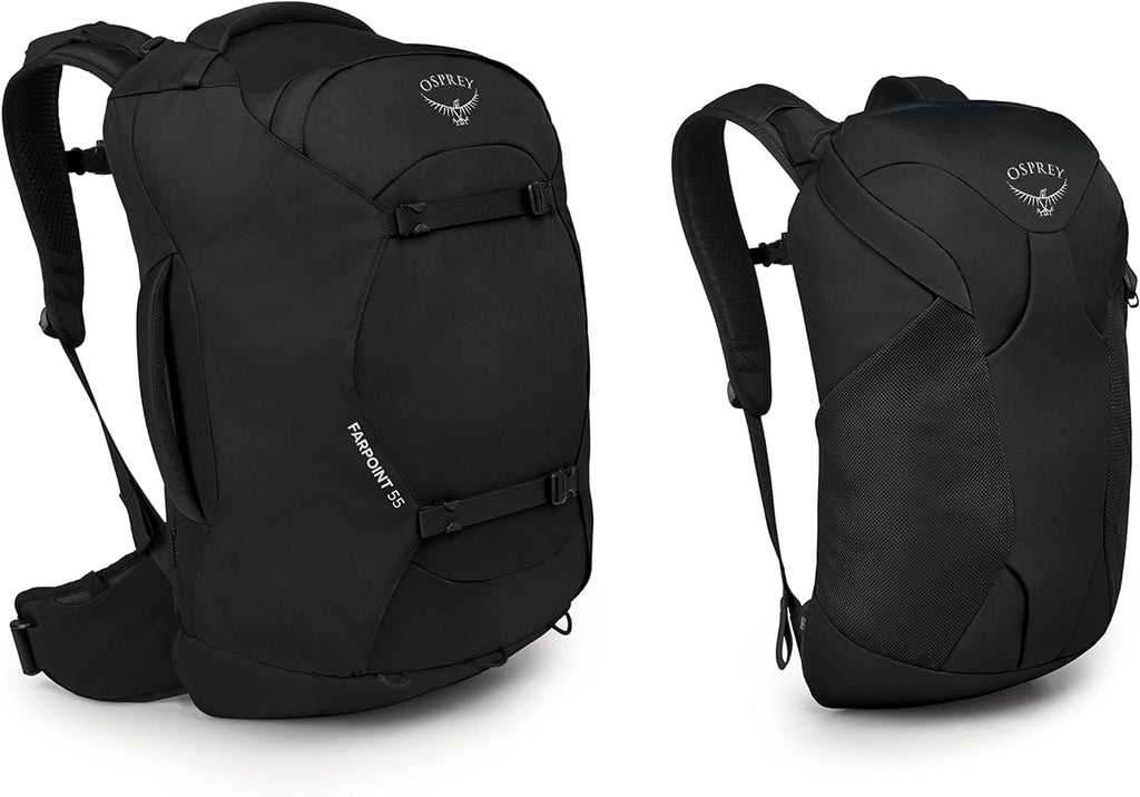 Osprey Farpoint 55L Men's Travel Backpack, Black