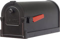 Special Lite Savannah Curbside Mailbox - Black Aluminum Mailbox for Post Mount - SCS-1014-BLK