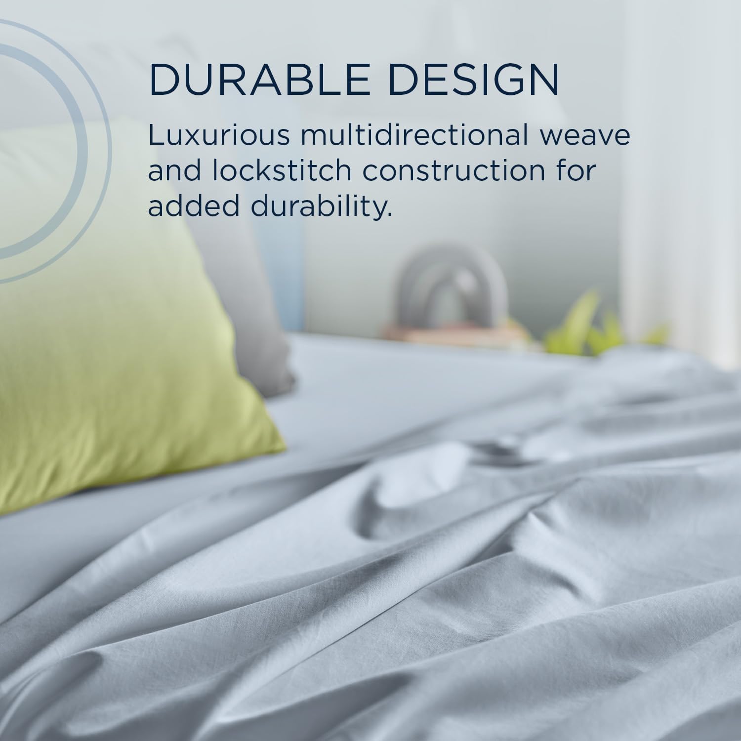 TEMPUR Luxe Egyptian Cotton Sheet Set Sleepy Blue - TwinXL