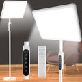 12,000 Lux Light Therapy Lamp, Full Spectrum Sunlight Lamp, UV-Free Sun Lamp with Remote Control/4 Color Temp/5 Brightness/4 Timer, 3 Height Adjustable Floor Lamp for Home Office, Living Room, Bedroom