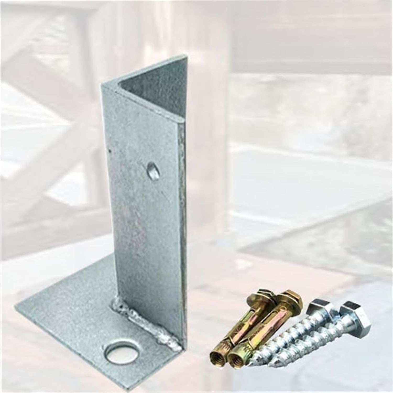 Stability Post Anchor Base Bracket, Wooden Mailbox Railing Stand Base, Adjustable Post Support for Concrete for Temporary Shelters/Solar Panel Mounts(18pcs)