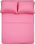 Super Soft Luxury Premium Quality 800 TC Egyptian Cotton 6 Piece Bedding Bed Sheet Set Eco Friendly Wrinkle Free Sheets 20-Inch Deep Pocket Queen Pink