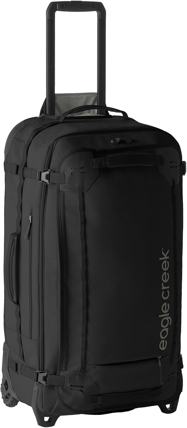 Eagle Creek Gear Warrior XE 2-Wheel Luggage to Keep Travel Items Organized - Smooth Rolling Wheels - Telescoping Handle - Padded Laptop Pocket - Black - 30'