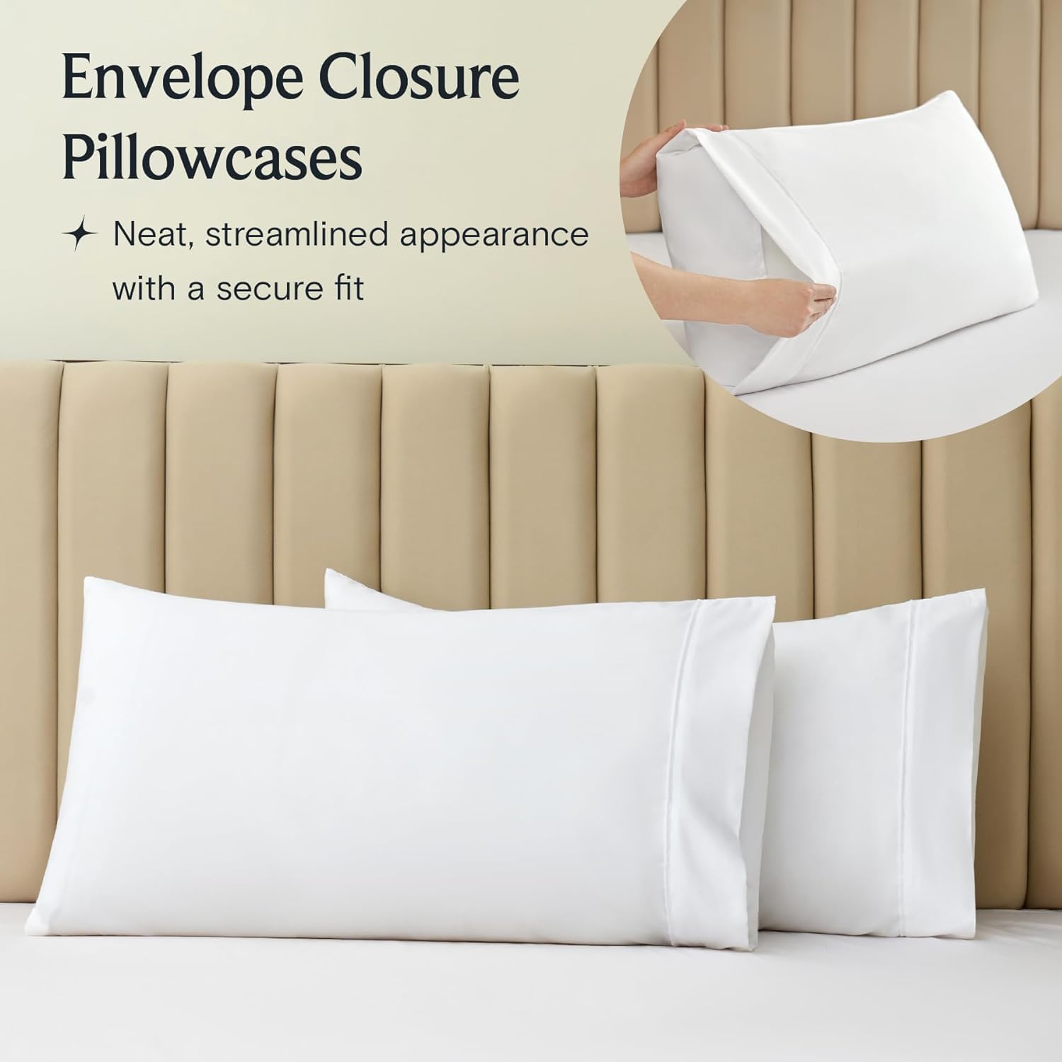 Rv Short Queen Size Sheet Set - 4 Piece - Bed Sheets- Easy- Fits 18' Deep Pocket Bedsheet 850-Thread Count 100% Egyptian Cotton (Rv Short Queen - 60' X 75'- Ivory Solid)