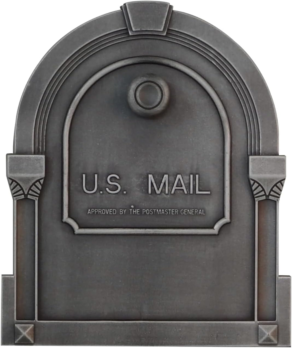 Special Lite Savannah Curbside Mailbox - Swedish Silver Aluminum Mailbox for Post Mount - SCS-1014-SW