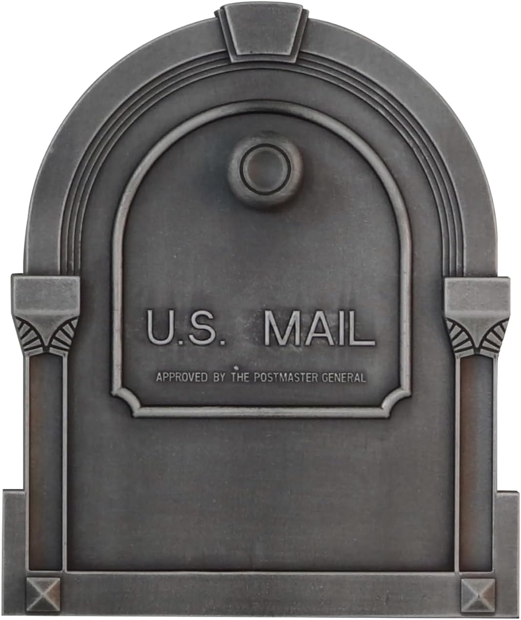 Special Lite Savannah Curbside Mailbox - Swedish Silver Aluminum Mailbox for Post Mount - SCS-1014-SW