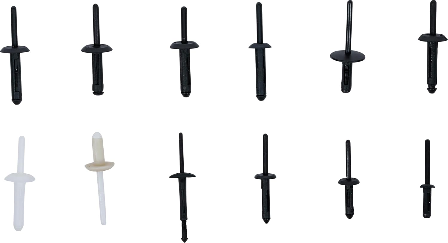 BGS Technic 9054 Plastic Rivets Assortment, 235-piece