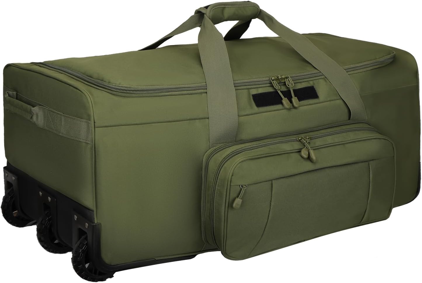 120L 3-Wheel Rolling Duffle Bag - Heavy Duty Military Deployment Bag, Durable Wheeled Duffle Luggage for Travel, Camping & Outdoor Adventures