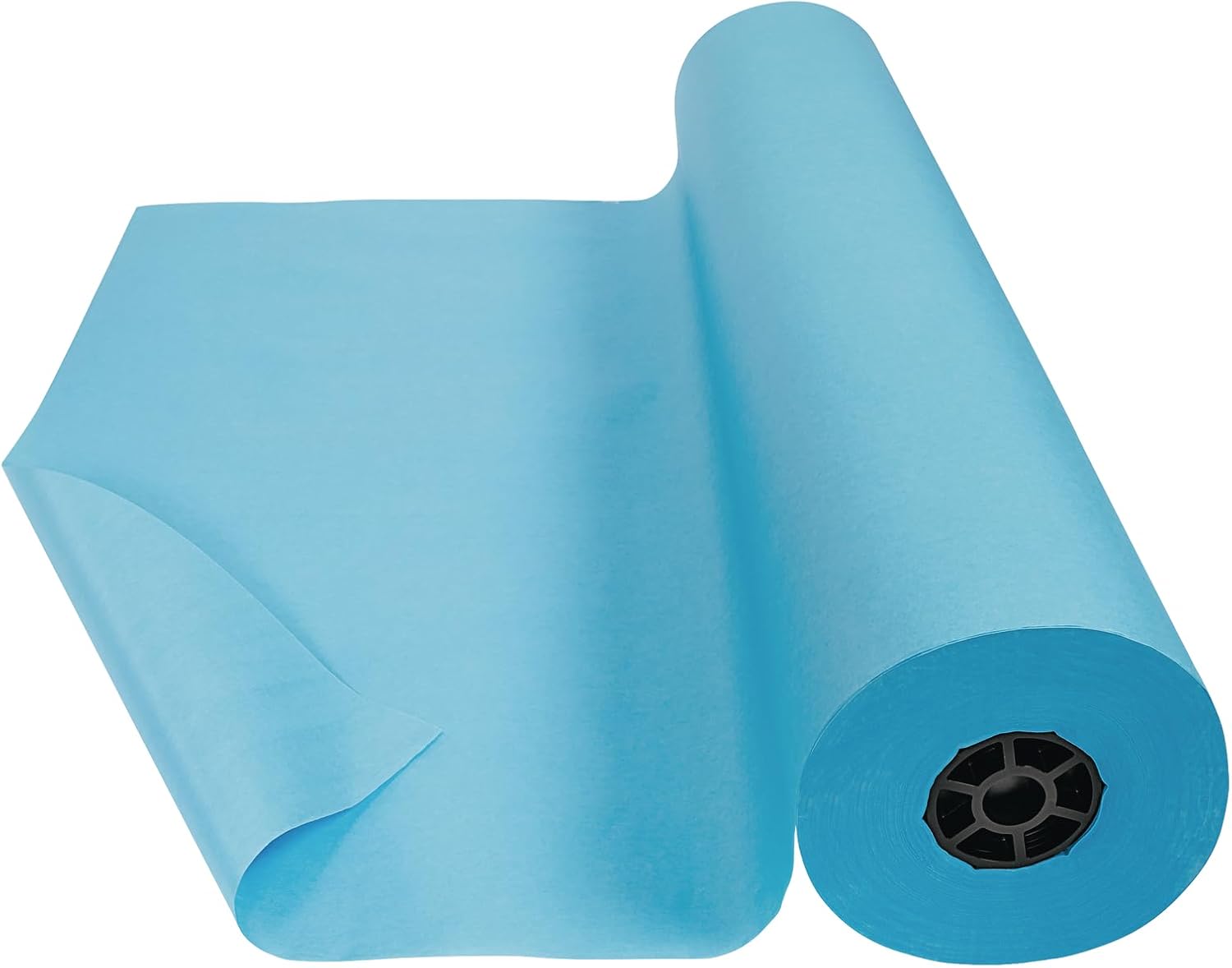 Colorations Arts and Crafts Paper Roll - 36' x 1000', Sky Blue, Dual Surface, Markers, Finger Paints, Painting, Watercolors, Acrylic Paints, Wall Art, Bulletin Board Paper, Kids Crafts (Item # DSSB)