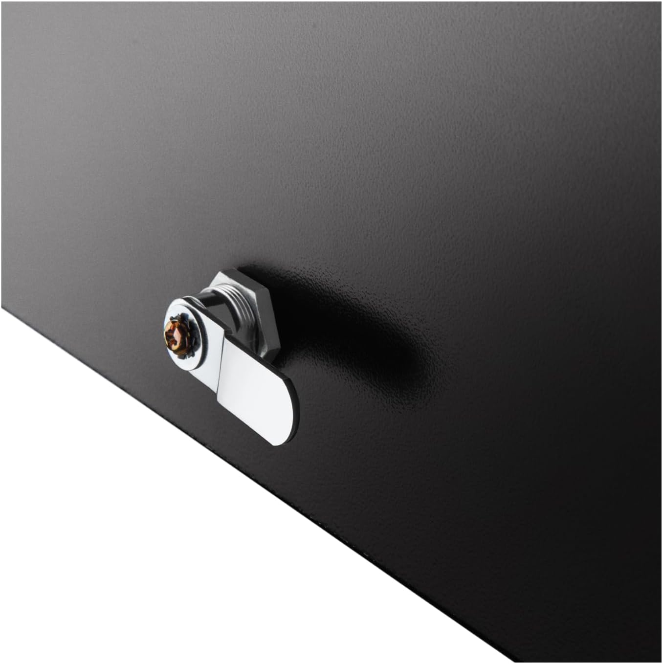 Whitehall MailVault Locking Mailbox with Standard Post – Durable Steel Mailbox with Aluminum Post, Modern Square Design, Weather-Resistant, Secure Lockable Mailbox for Home or Business