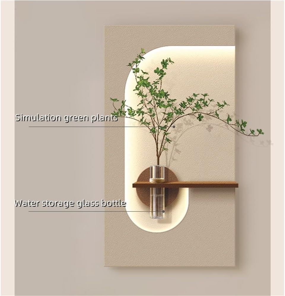 TYBKLHA Luminous 3D Wall Sculpture, Wall Painting Decoration, Plug-in Power Supply 3D Wall Mural, Sandstone Decor Wall Art Painting for Bedroom, Living Room(Brown,35.4 * 19.6in)