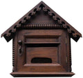 Lockable Wall Mounted Letter Boxes Wooden Mailbox Post Box Wall Hanging Newspaper Storage Shabby Chic Outdoor Decor