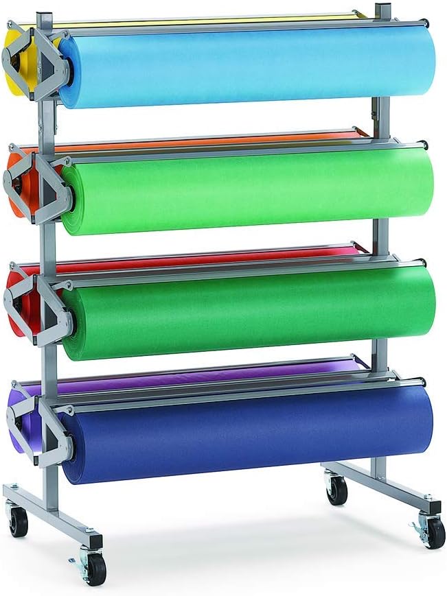 Colorations Arts and Crafts Paper Roll - 36' x 1000', Sky Blue, Dual Surface, Markers, Finger Paints, Painting, Watercolors, Acrylic Paints, Wall Art, Bulletin Board Paper, Kids Crafts (Item # DSSB)
