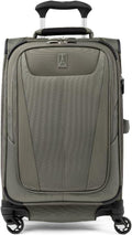 Travelpro Maxlite 5 Softside Expandable Luggage with 4 Spinner Wheels, Lightweight Suitcase, Men and Women, Slate Green, Carry-on 21-Inch