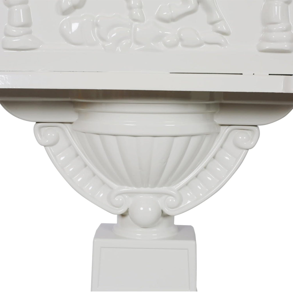 Mailboxes for Outside with Post,Mailbox Cast Aluminum Mail Box Postal Box Security Heavy Duty New (Aluminium+White)