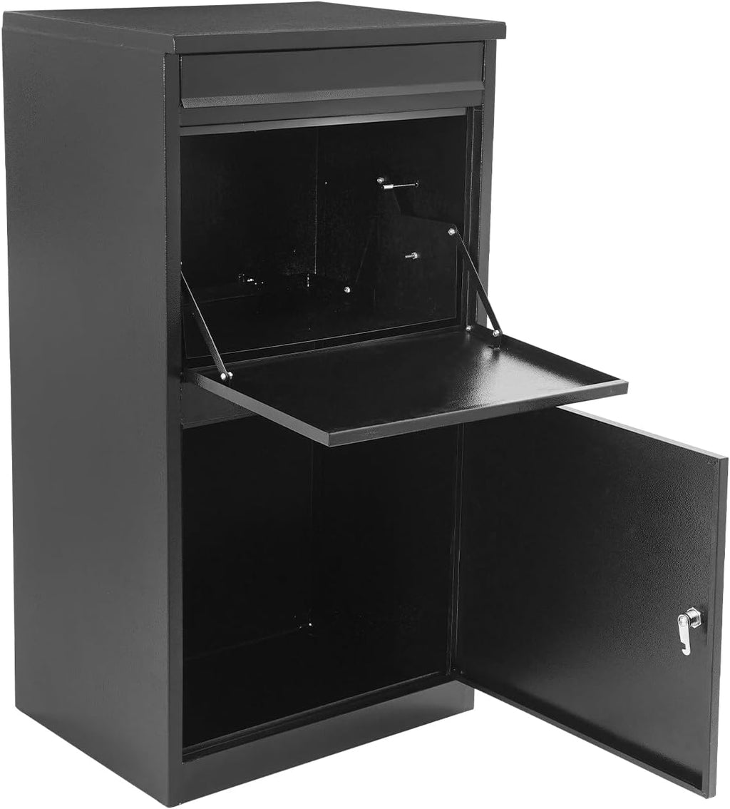 Mail Box with Key Lock,Surface Mounting Post for Easy Install Mailbox Use, Heavy Duty Mailbox Post (18.9 * 15 * 35.4 in)