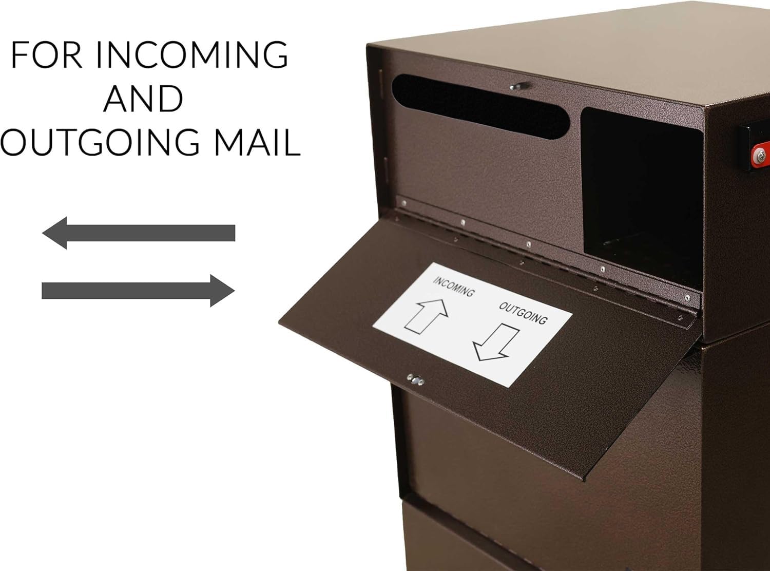 dVault® Full Service Vault DVCS0015 Secure Curbside Mailbox/Package Drop with Locking Letterbox (Copper Vein)