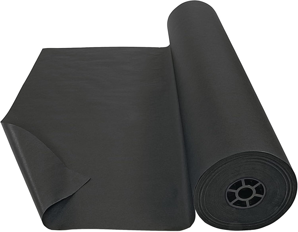 Colorations Dual Surface Paper Roll Classroom Supplies for Arts and Crafts Black (36' x 1000') (Item # DSBK)