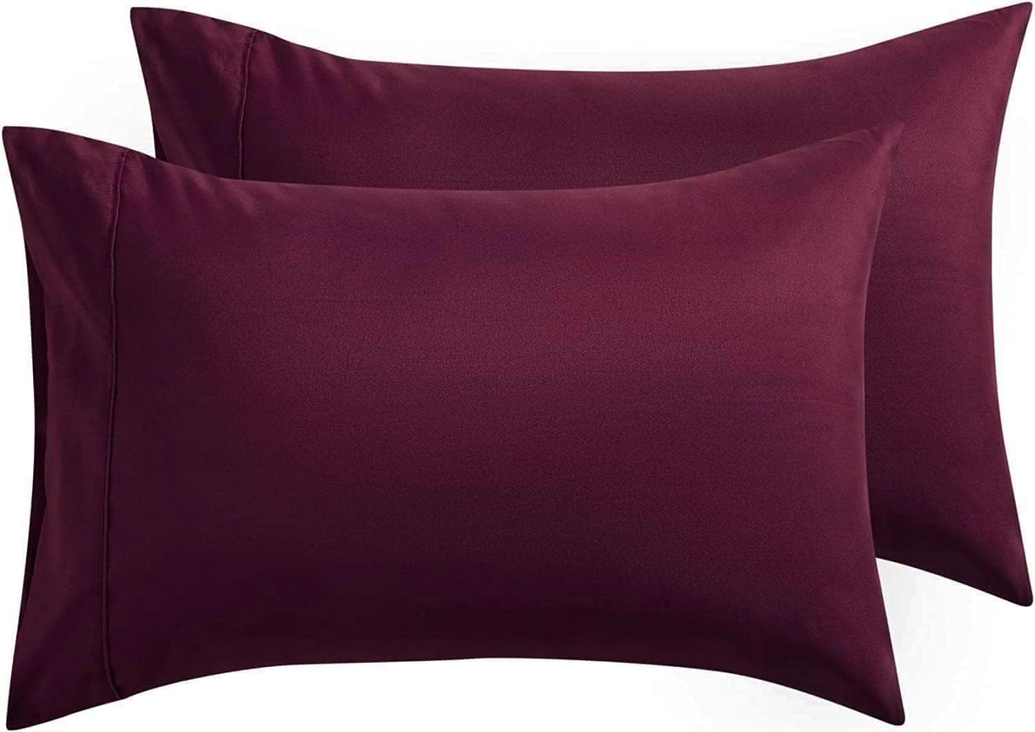 Oversized Queen Comforter Set Egyptian Cotton 1000 Series Wine 400 GSM Comforter Set (Comforter + 2 Pillowcases) Comforter for Oversized Queen Size Bed