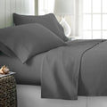 100% Egyptian Cotton California King Size Sheet Set - Luxury 1000 Series Majestic Collection Cal King Size Sheets Set, (4 PC, Dark Grey) 16' Deep Pocket, Soft Cooling, Sateen Bedding