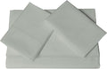 Tribeca Living Luxury 800 Thread Count King Sheet Set, 100% Egyptian Cotton Sateen, Deep Pocket Sheets, Soft & Breathable, Elegant Hemstitched Design - Silver Grey