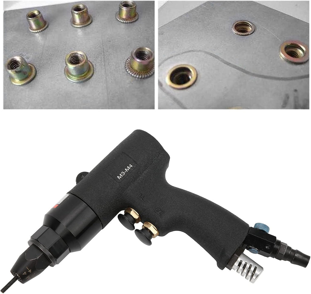 Pneumatic Air Riveter, M3M4 KP-737B Alloy Steel Riveting Pull Pliers Gun Pulling Rivets Machine Tool