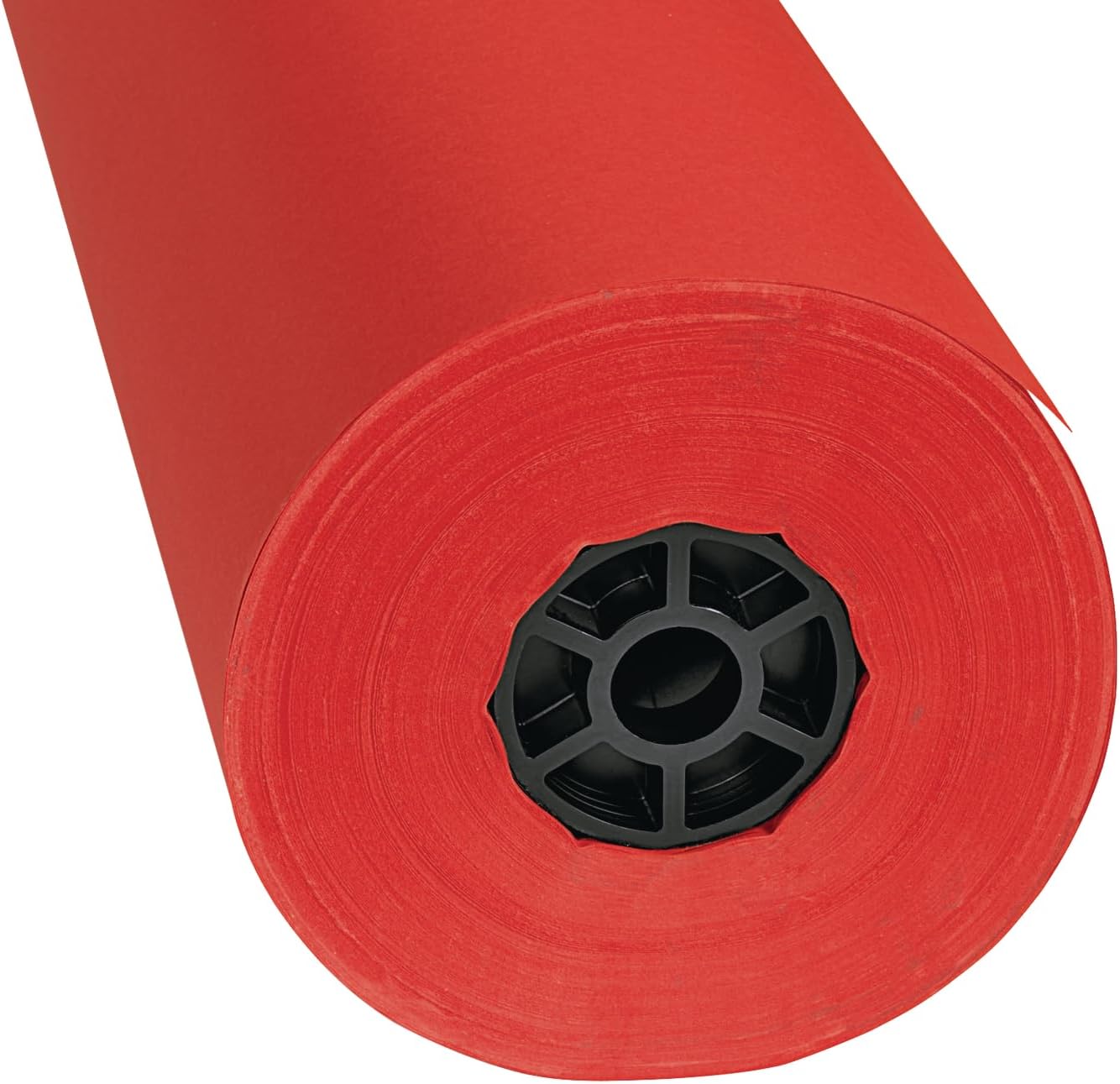 Colorations Dual Surface Paper Roll Classroom Supplies for Arts and Crafts Flame Red (36' x 1000') - DSFR