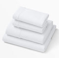 Purple SoftStretch Sheets, Twin/Twin XL, Rayon Blend, Moisture-Wicking, True White, Fits Other Mattresses, Stretch for Adaptive Support