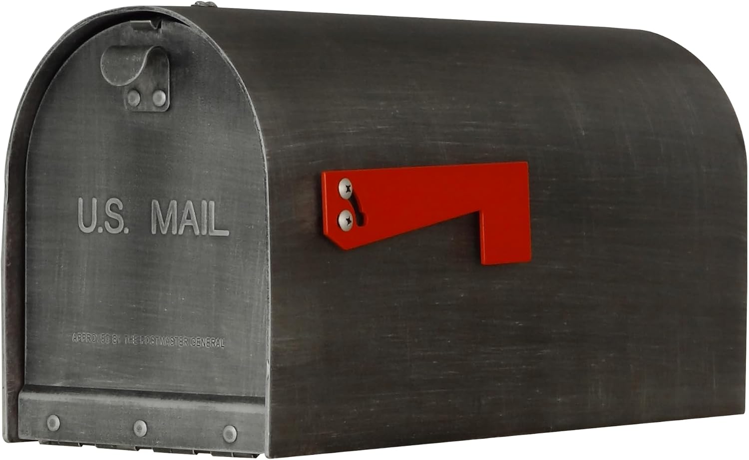 Special Lite Titan Steel Curbside Mailbox - Swedish Silver Steel Mailbox for Post Mount - SCH-1016-S-SW