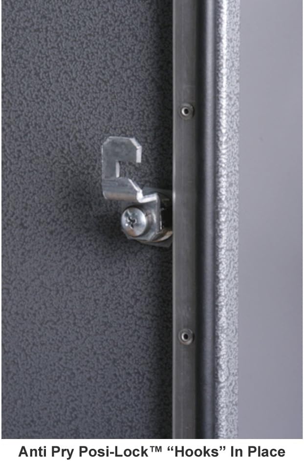 dVault® Parcel Protector Vault DVU0050 Locking Mailbox with Top Mount Above Ground Post Included (Black)