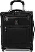 Travelpro Platinum Elite Softside Expandable Carry on Luggage, 2 Wheel Upright Regional Suitcase, USB Port, Men and Women, Shadow Black, Carry On 16-Inch