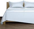 TEXAS LINEN CO. 100% Egyptian Cotton Split King Sheet Sets - Luxury 1000 Series Lonestar Lovin' Collection Split King Sheet Set (5 PC, Light Blue), Cooling, 16' Deep Pocket Sateen Hotel Bed Sheets