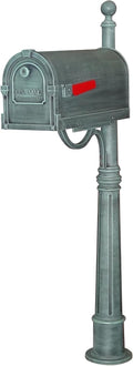 Special Lite Savannah Curbside Mailbox with Ashland Post - Verde Green Mailbox with Aluminum Post - SCS-1014_SPK-600-VG