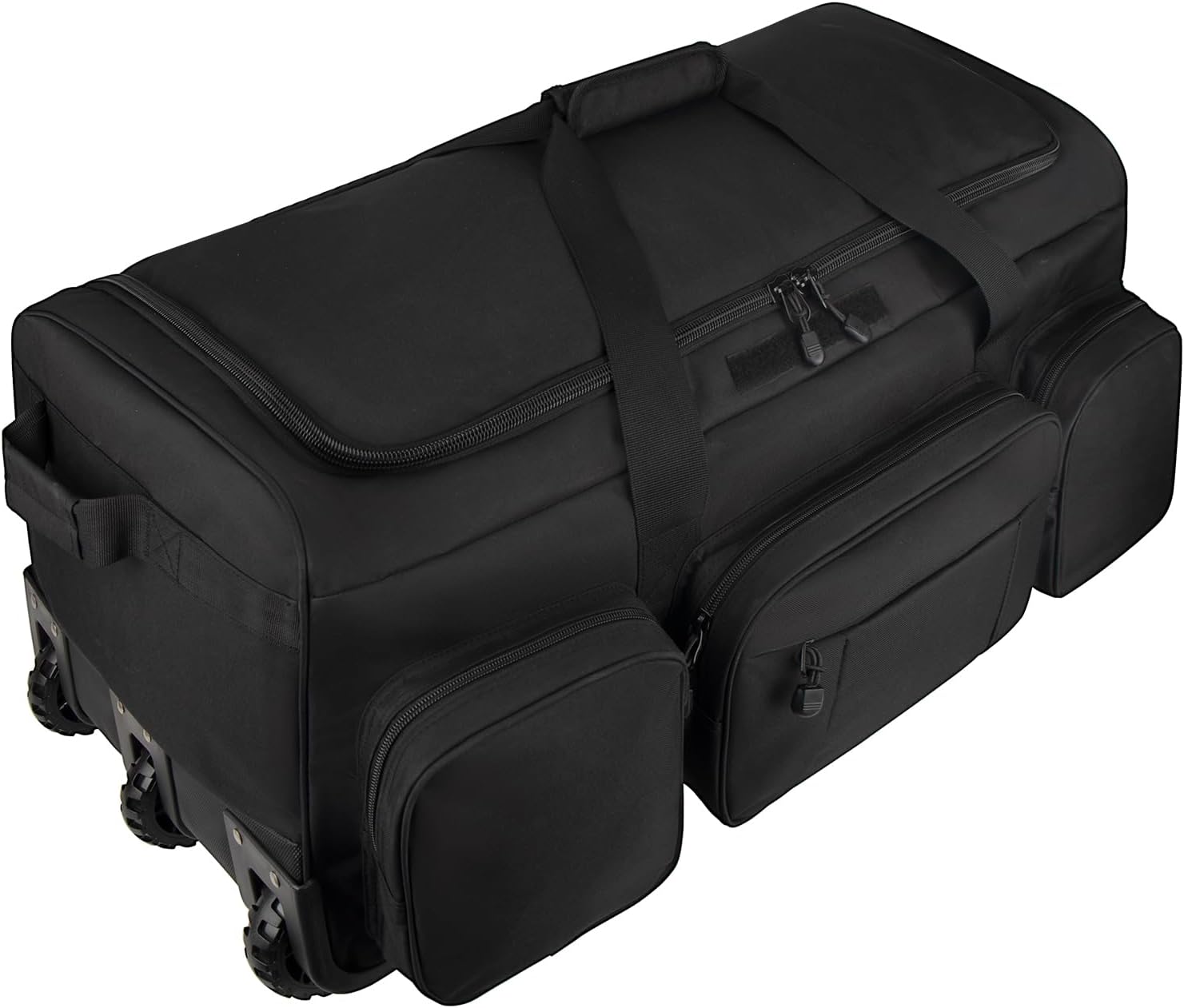 120L 3 Wheel Tactical Rolling Duffle Bag, Heavy Duty Military Deployment Luggage, 900D Waterproof Duffel for Camping Travel Outdoor Sports
