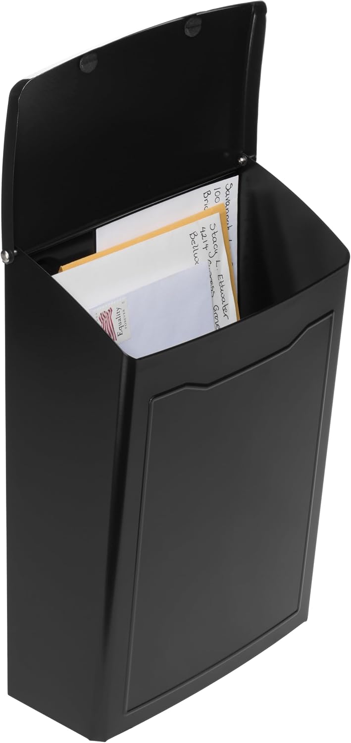 Architectural Mailboxes 2681B Black Marina Wall Mount Mailbox, Small (Pack of 10)