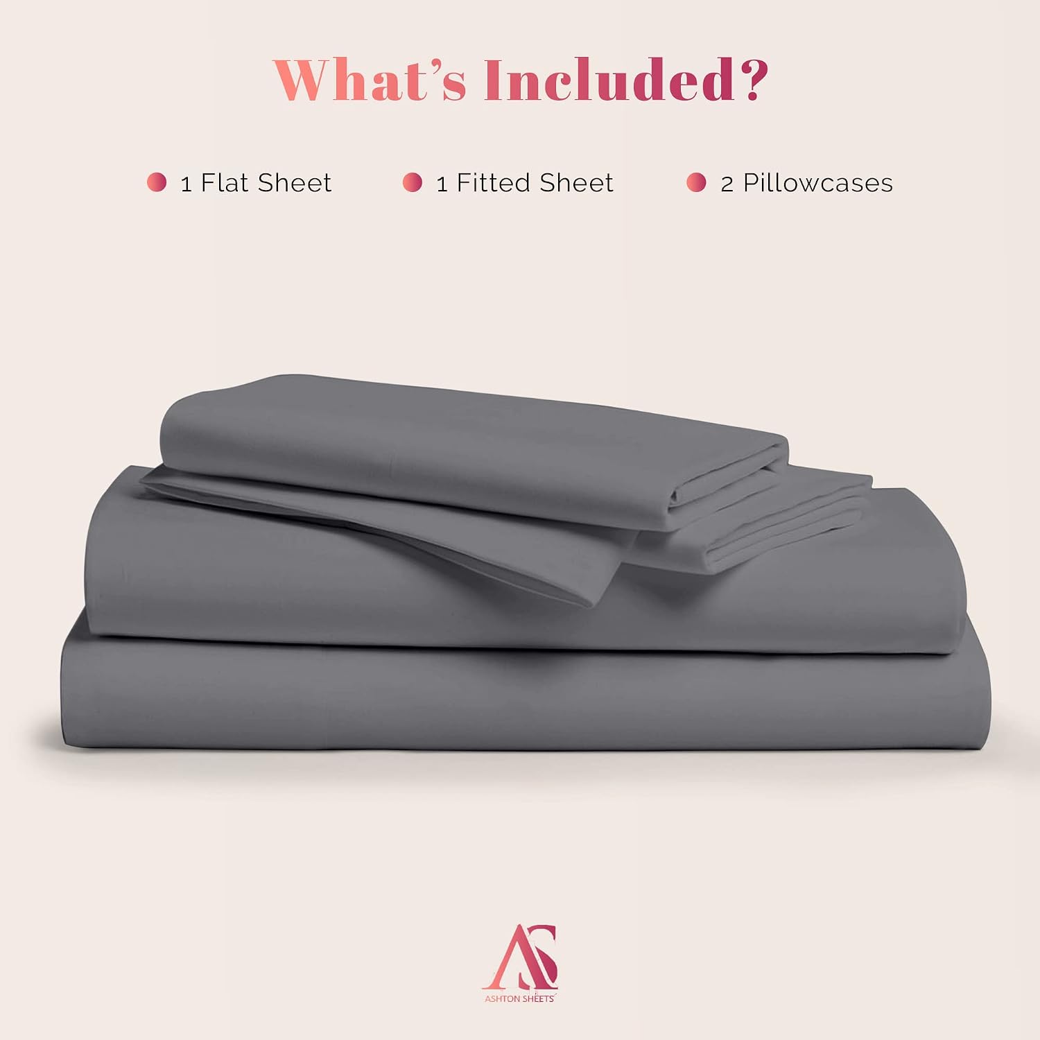 100% Egyptian Cotton California King Size Sheet Set - Luxury 1000 Series Majestic Collection Cal King Size Sheets Set, (4 PC, Dark Grey) 16' Deep Pocket, Soft Cooling, Sateen Bedding