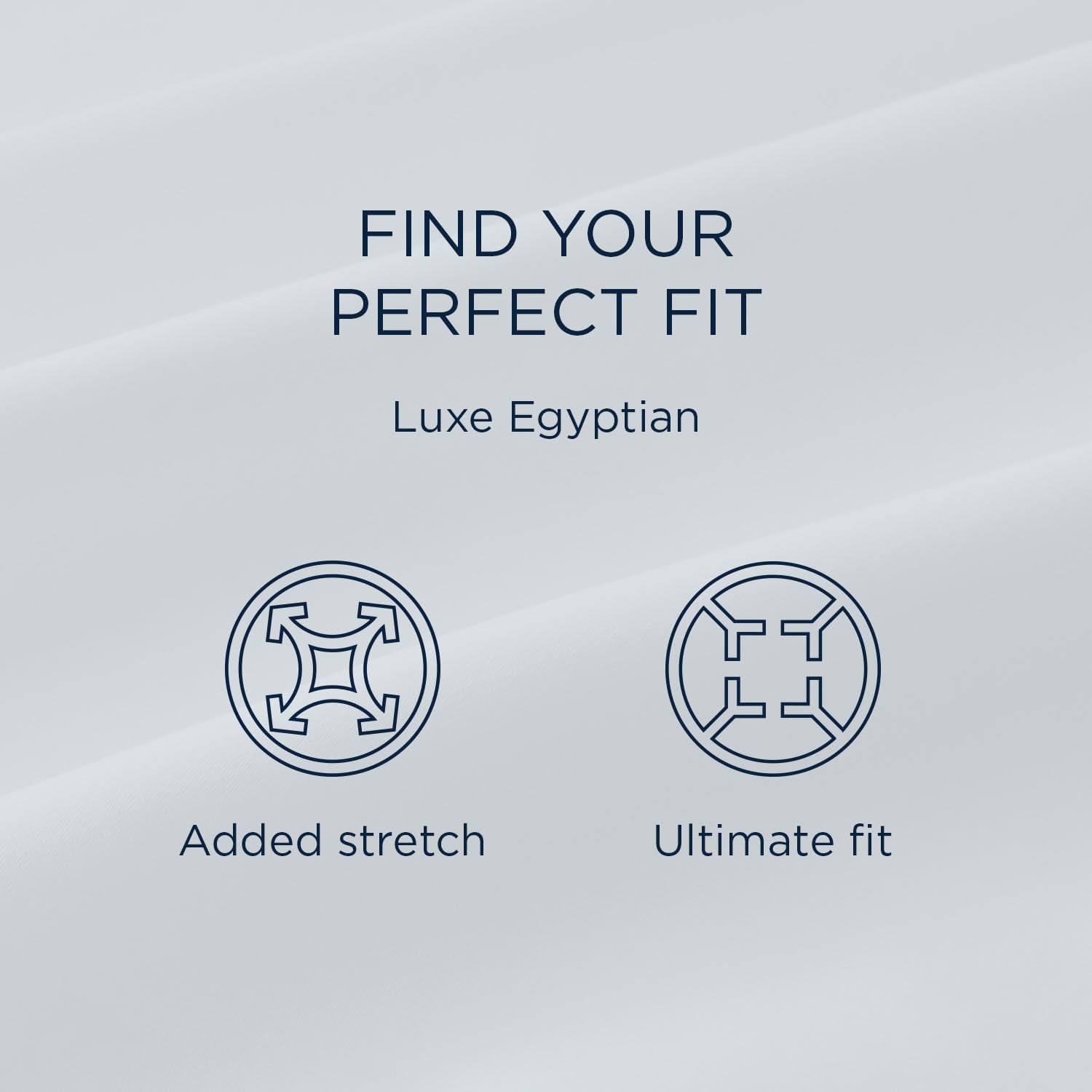 TEMPUR Luxe Egyptian Cotton Sheet Set Silver Mist - Twin