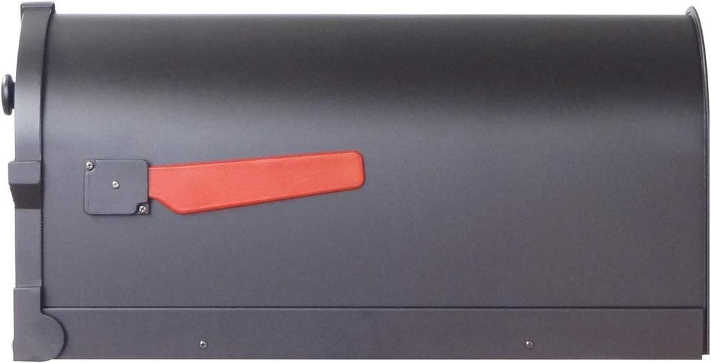 Special Lite Savannah Curbside Mailbox with Ashley Front Single Mailbox Mounting Bracket - TC-ASH-FS-1014-BLK