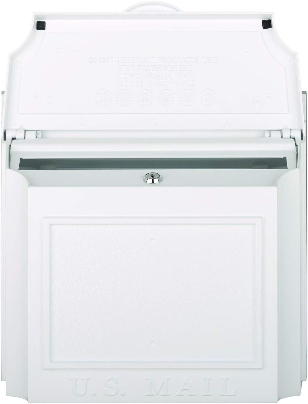Whitehall Products Locking Wall Mounted Large Mailbox (White)