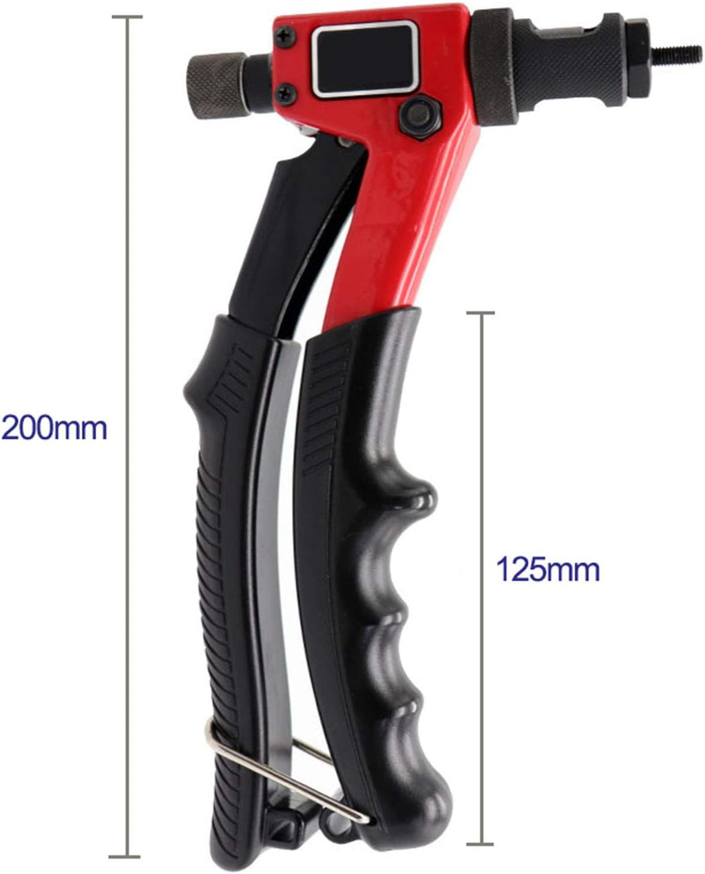 Manual Rivet Gun, Manual Hand Riveter, Rivet Nut Manual Pull Gun Rivet Tool Set with 100 PCS Rivet Nut 4 Mandrels M3/M4/M5/M6 for Metal, Wood And Plastic