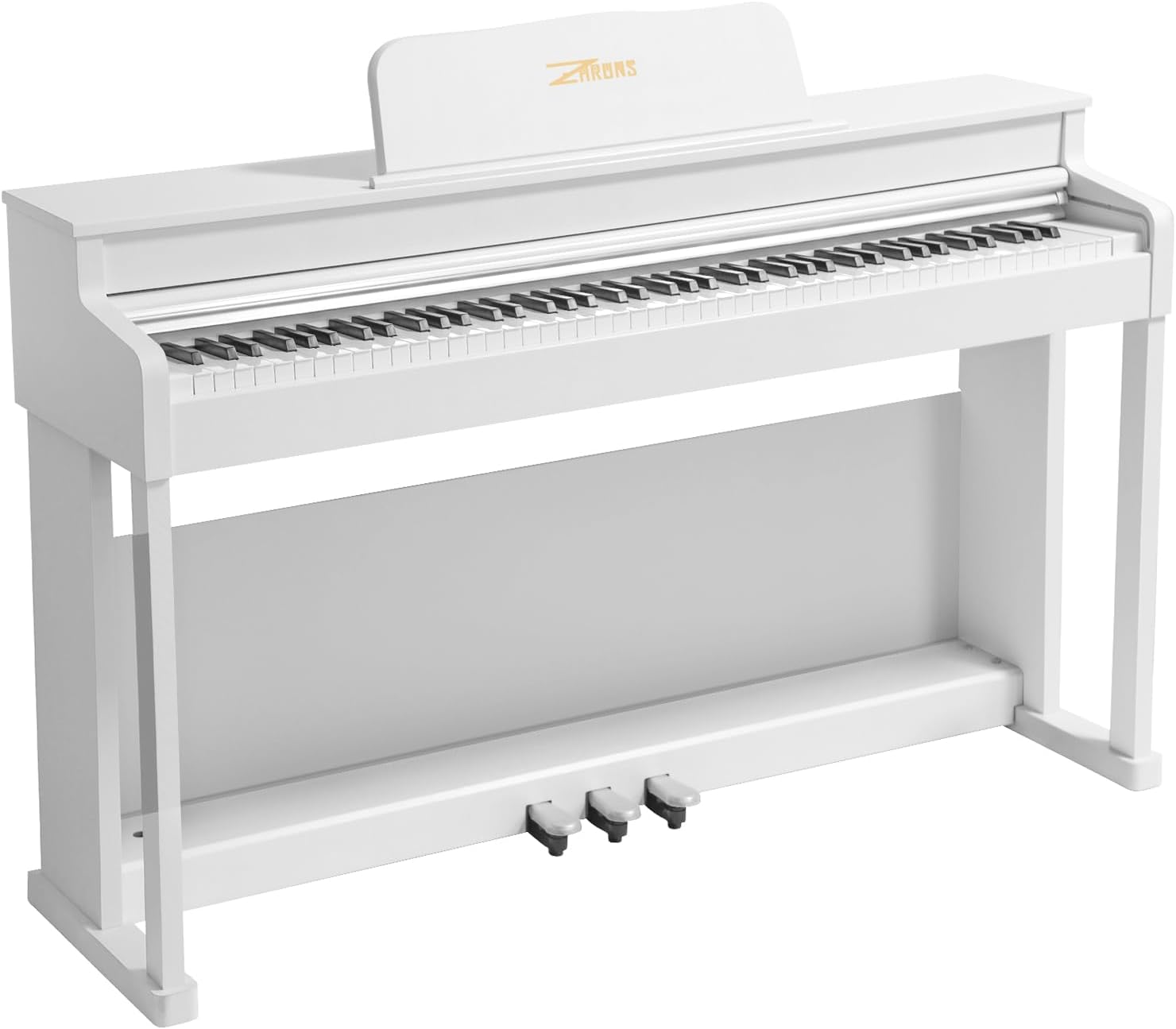 Digital Piano, 88 Key Full Weighted Keyboard Piano, Professional Acoustic Heavy Hammer Piano Keyboard, with Sheet Music Stand, Triple Pedal, Power Adapter, Supports USB-MIDI Connecting, White