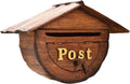 Modern Delivery Letterbox Retro Mailbox Outdoor Wood Postbox Villa Home Improvement