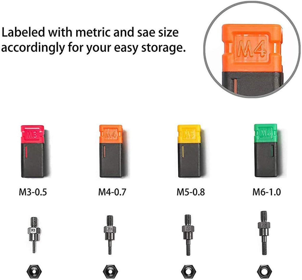 Manual Rivet Gun, Manual Hand Riveter, Rivet Nut Manual Pull Gun Rivet Tool Set with 100 PCS Rivet Nut 4 Mandrels M3/M4/M5/M6 for Metal, Wood And Plastic