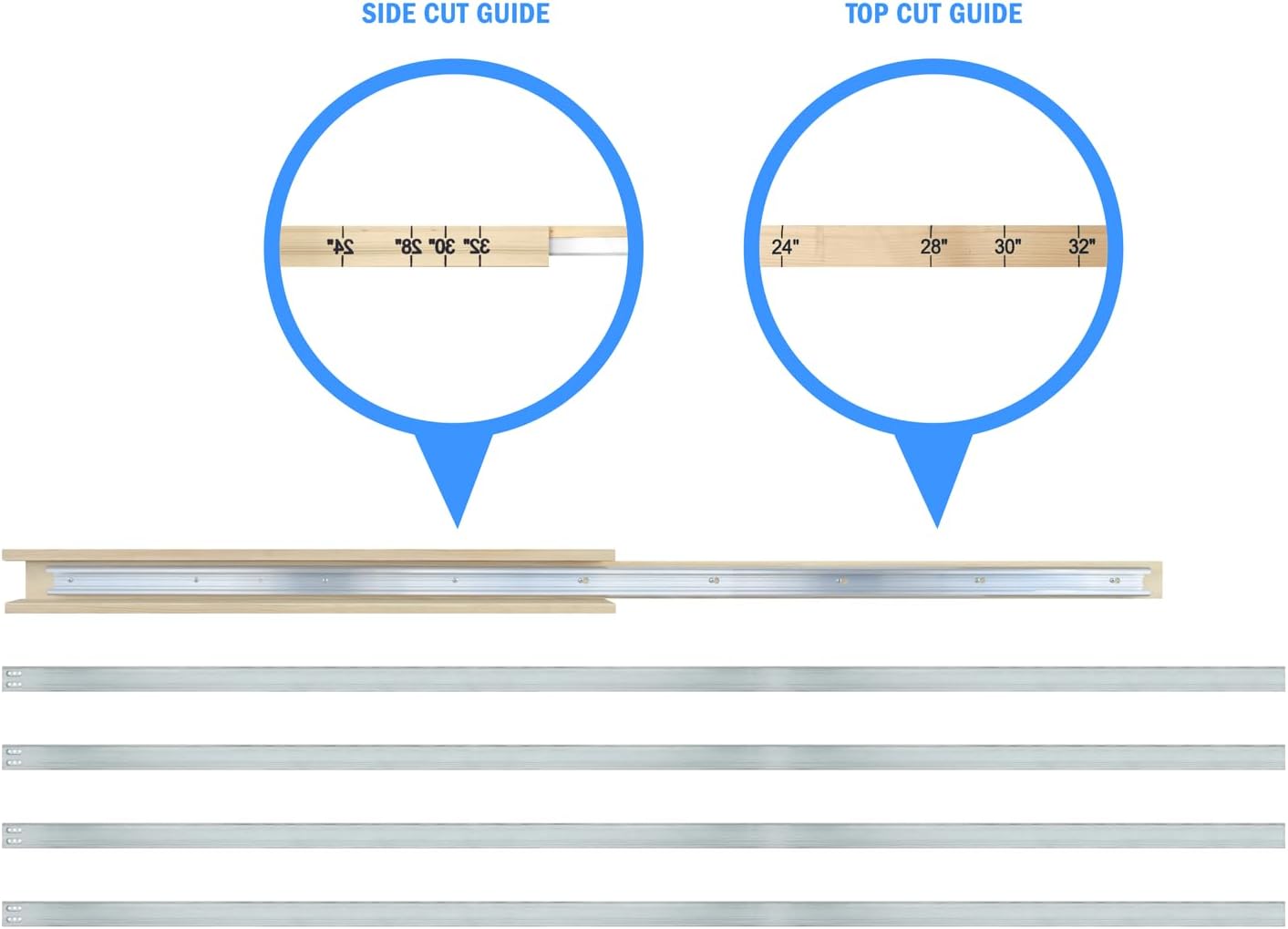 Nuk3y Pocket Door Frame Kit with Two-Way Soft Close for 2x4 Stud Wall (89LB to 220LB Door Weight Soft Close, Door Height: 80')
