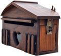 Letterboxes Mailbox Post Box Solid Wood Creative Outdoor Rainproof Mailbox Home Wall Mounted Outdoor Letter Box