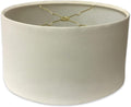 Royal Designs, Inc. Shallow Oval Hardback Lamp Shade, HB-611-18LNEG, Linen Eggshell, (16 x 10) x (18 x 12) x 9.5