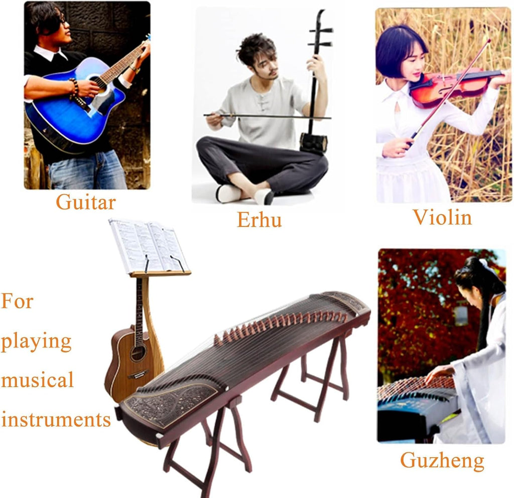 WORDFUN Sheet Music Stand, Professional Music Book Holder, Super Sturdy Guitar Violin Music Stand, Wood Station for Conductors, 340° Flip Design, for Reading & Desk & Display